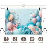 LB0565 Balloons Garland Backdrop
